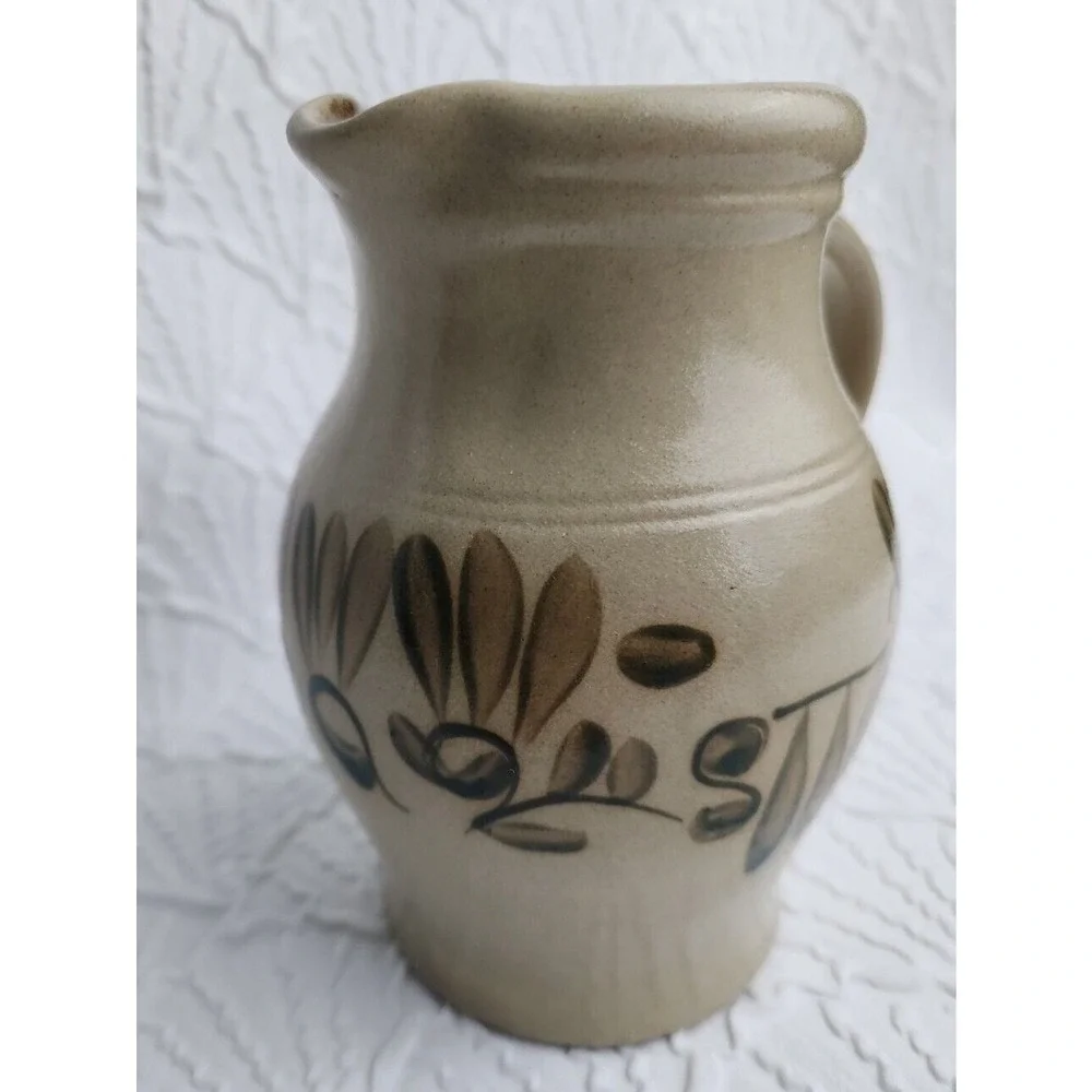 BBP Beaumont Brothers Pottery Pitcher Salt‎ Glaze Stoneware Rustic Primitive